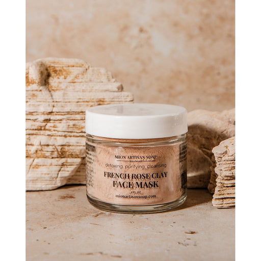 MION Artisan Soap Co. French Rose Clay Face Mask | Tone, Clear, and Detox