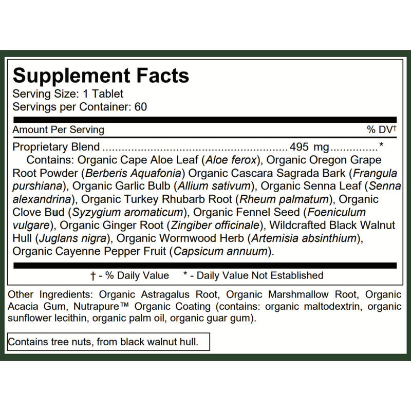 SpeedyVite® Colon Cleaner — Organic Full Strength (60 Tablets) | USDA Organic Colon Cleanse to Support Regularity* | SpeedyVite® - FREE SHIPPING Tablets