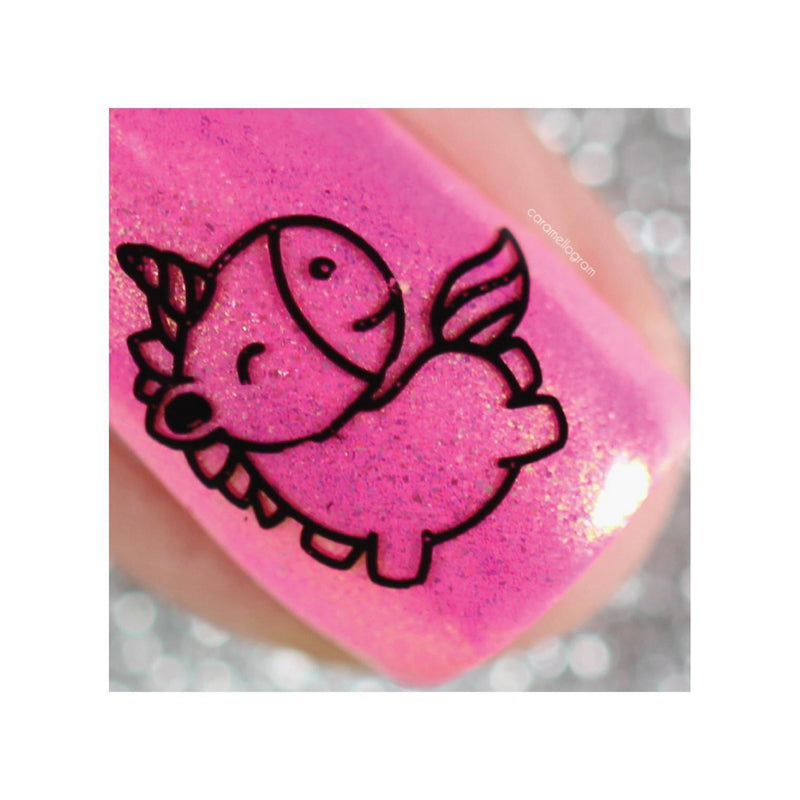 UberChic Beauty Unicorn Love-02 Stamping Plate