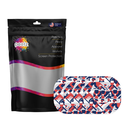 Peelz Ice Hockey Dexcom G7 and Stelo Patch Tape - Pump Peelz Patch Medical Tape