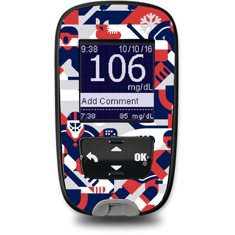 Peelz Ice Hockey Sticker for the Accu-Chek Guide Glucometer Peelz/Stickers