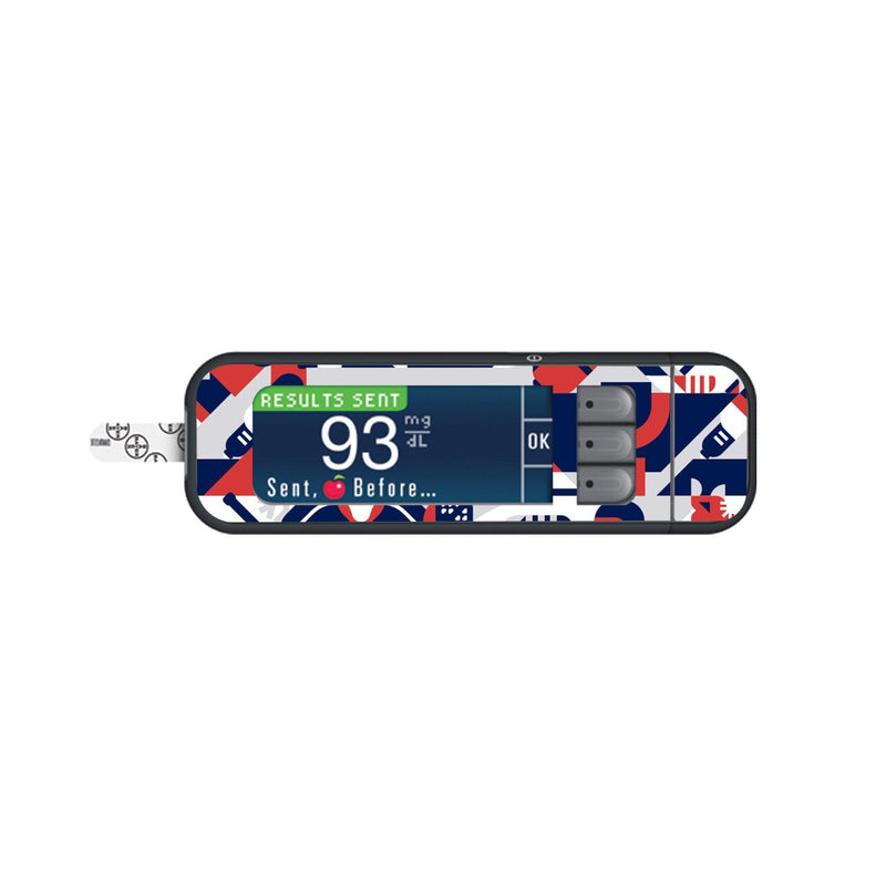 Peelz Ice Hockey for Bayer Contour Next Glucometer Peelz/Stickers