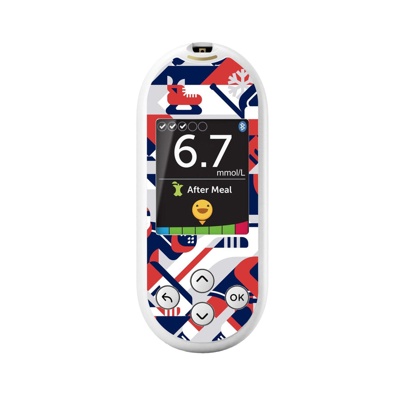 Peelz Ice Hockey for OneTouch Verio Reflect Glucometer Peelz/Stickers