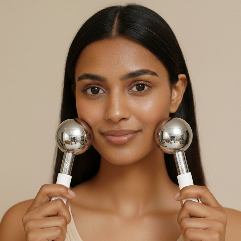 ZAQ Skin & Body ZAQ Icy Steel Cryo Ice Globes: Ultimate Facial Cryotherapy Tool Skin Care