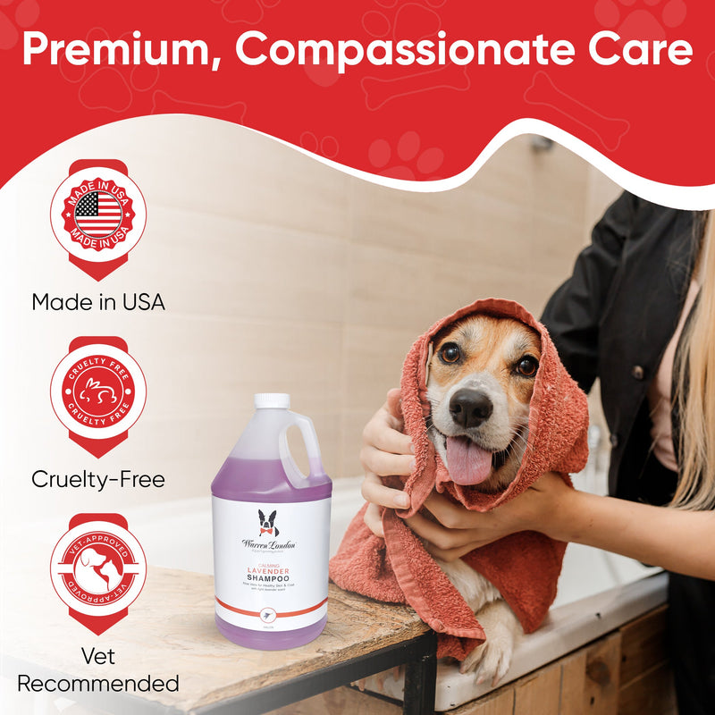 Warren London Calming Lavender Dog Shampoo w/Aloe Vera & Essential Oils - Professional Size Grooming Size Product