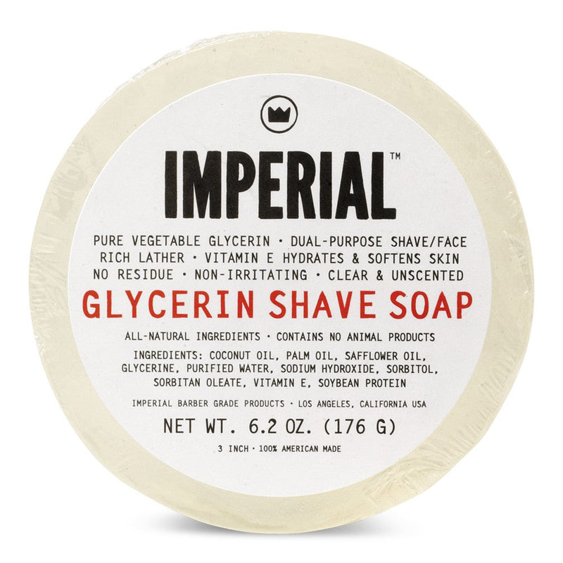 Imperial Barber Products Glycerin Shave Soap (Puck) Shave & Skin Care