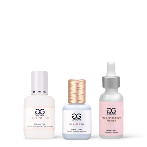 GladGirl In A Flash Eyelash Extension Adhesive + Remover/Primer Combo Glue & Remover