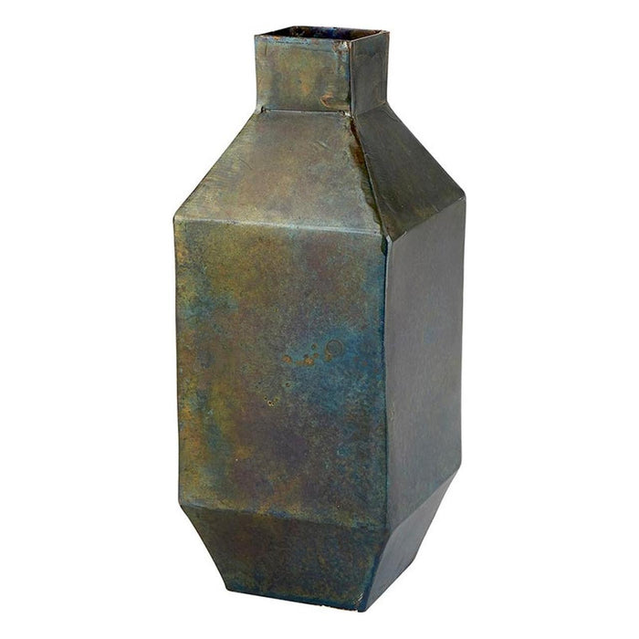 The Bullish Store - The Bullish Store - Industrial Geometric Metal Vase | 8" Tall
