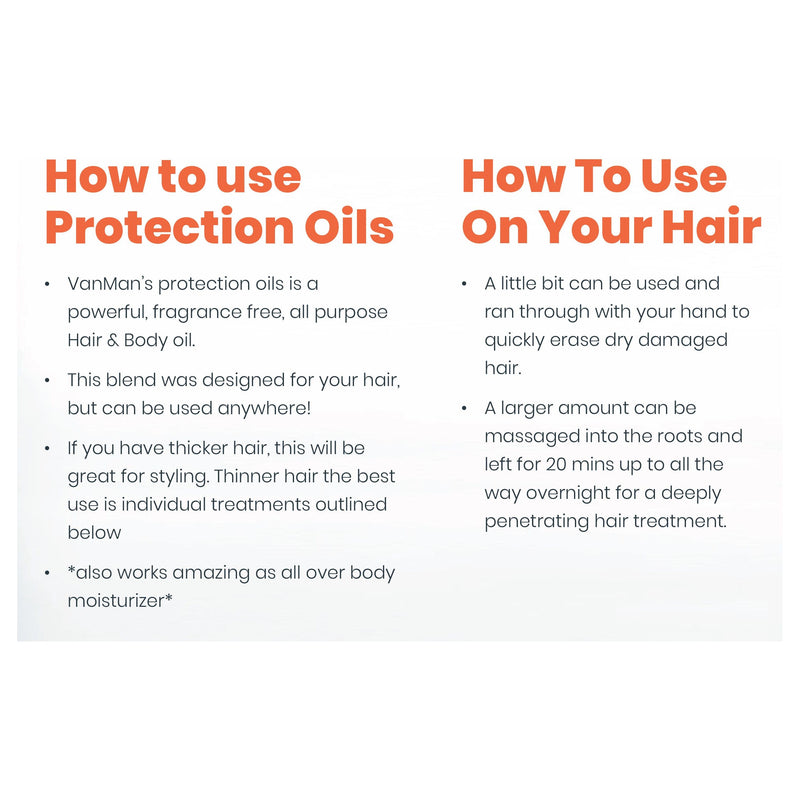 VanMan VanMan's Protection Oils Hair Serum