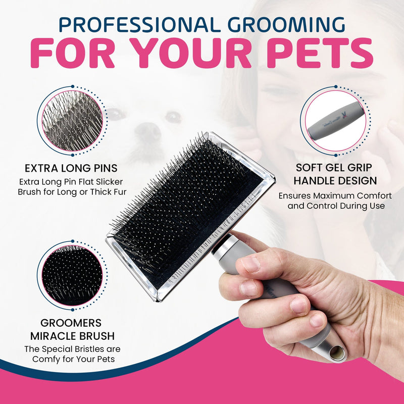 Warren London Gel-Handle Slicker Brush Pet Combs & Brushes