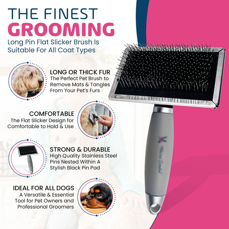 Warren London Gel-Handle Slicker Brush Pet Combs & Brushes
