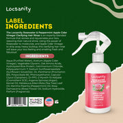 Locsanity Locsanity Rosewater Peppermint Apple Cider Vinegar Clarifying Hair Rinse Detox 8oz Treatments