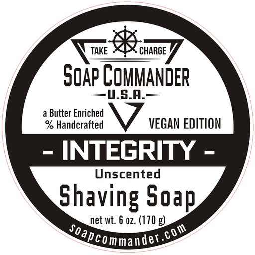 Soap Commander Integrity Unscented Shaving Soap 6 Oz