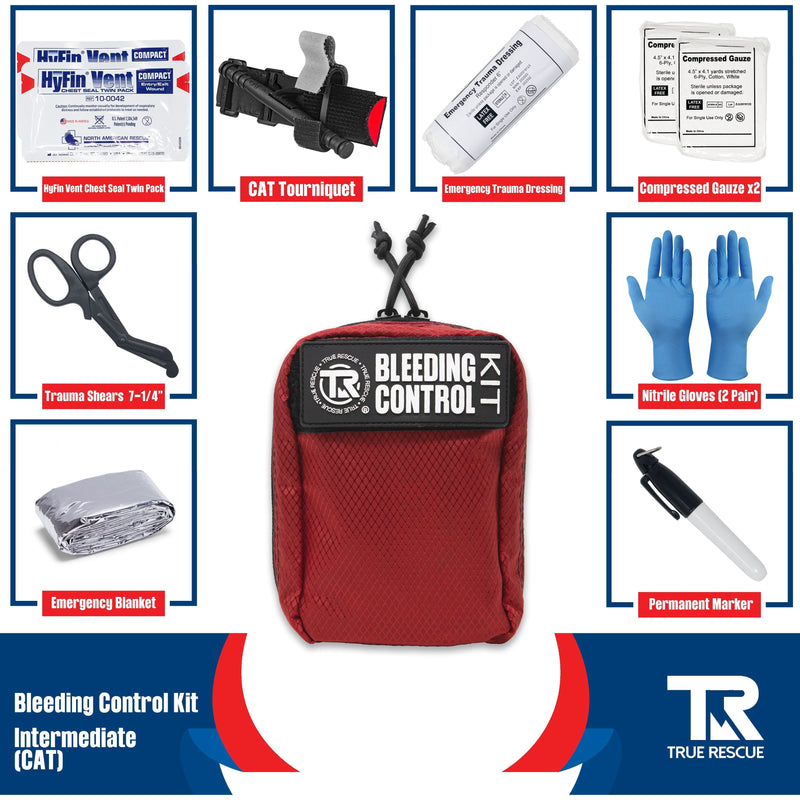 True Rescue Kit with Wall Mount Bleeding Control Kit