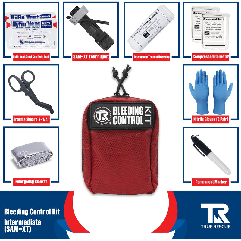 True Rescue Kit with Wall Mount Bleeding Control Kit