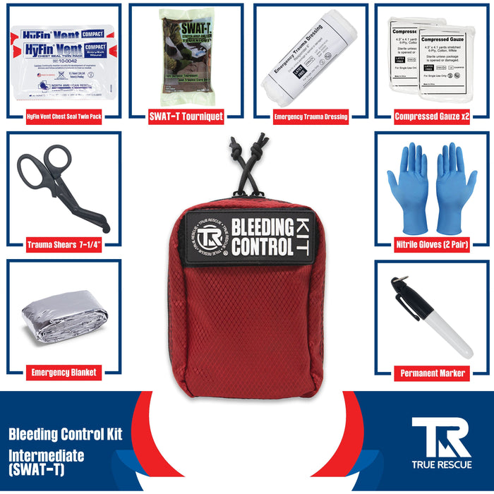 Bleeding Control Kit with Wall Mount