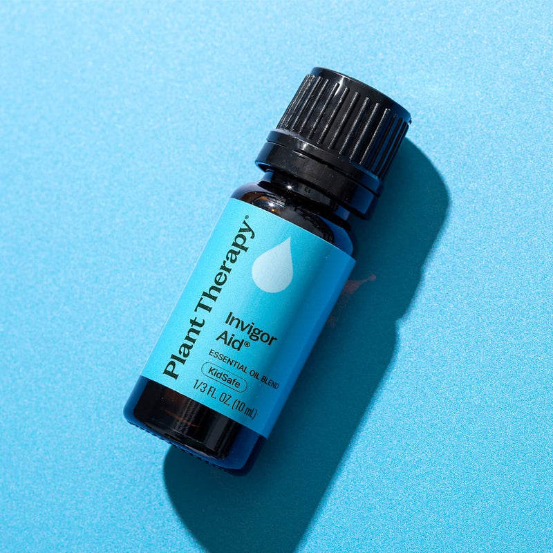 Plant Therapy Invigor Aid Essential Oil Blend Essential Oil Light Sky Blue 10 mL