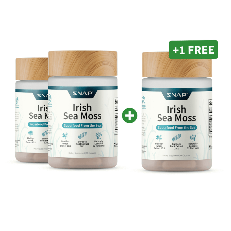 Snap Supplements Irish Sea Moss w/ Iodine Energy Support - Buy 2, Get 1 FREE! hidden