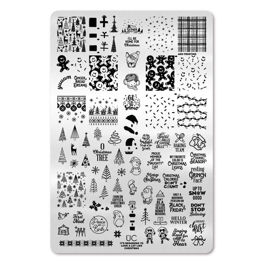 UberChic Beauty It's Beginning To Look A Lot Like Christmas (Christmas-06) Stamping Plate