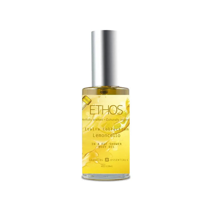 Ethos Grooming Essentials Lemoncello In & Out Shower Body Oil 4 Oz