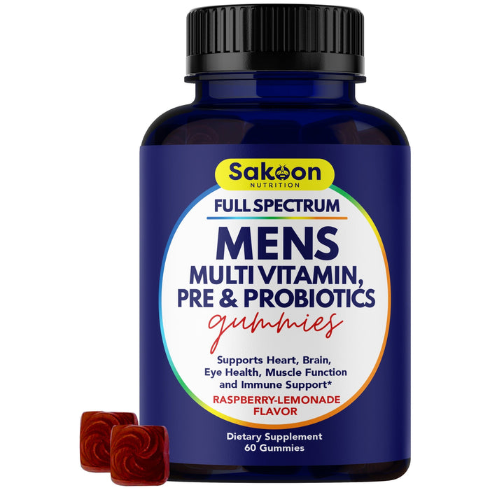 Mens Full Spectrum Multivitamin + Pre+Probiotics Gummies