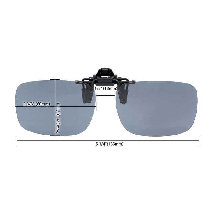 Eyekeeper - 4 Pack Flip-Up Clip-On Sunglasses Polarized Jq3 (60Mmx43Mm)