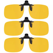 eyekeeper.com Polarized Clip on Flip up Night Driving Glasses JQ3 (58MMX40MM) Sunglasses Goldenrod Yellow
