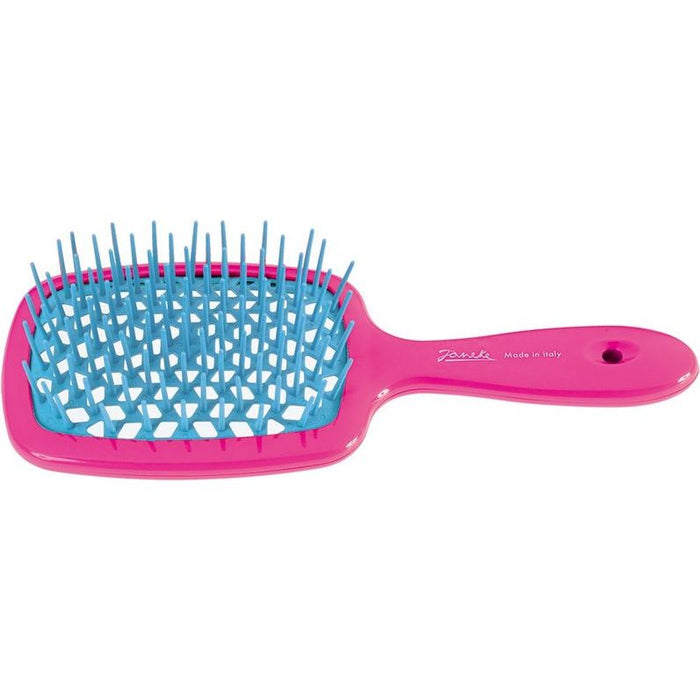 Janeke SuperBrush Raspberry & Blue Hair Brush
