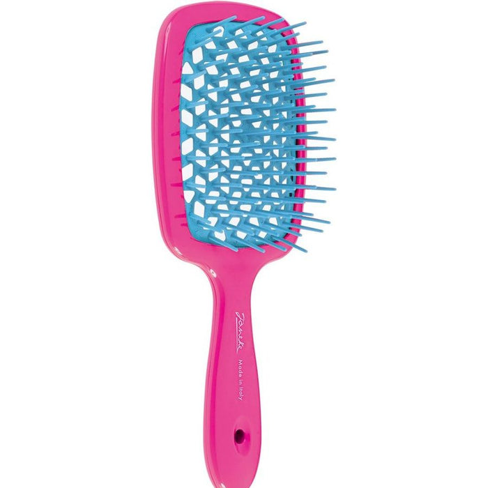 Janeke SuperBrush Raspberry & Blue Hair Brush