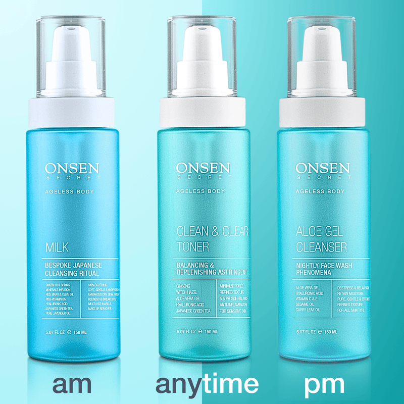 Onsen Secret Japanese Cleansing System Skin Care Sets