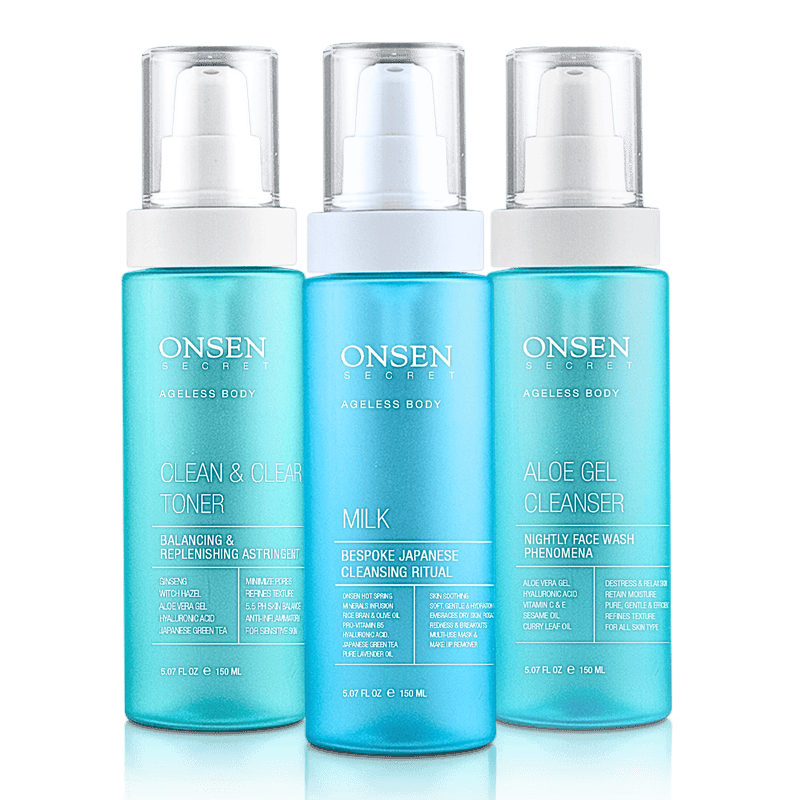 Onsen Secret Japanese Cleansing System Skin Care Sets