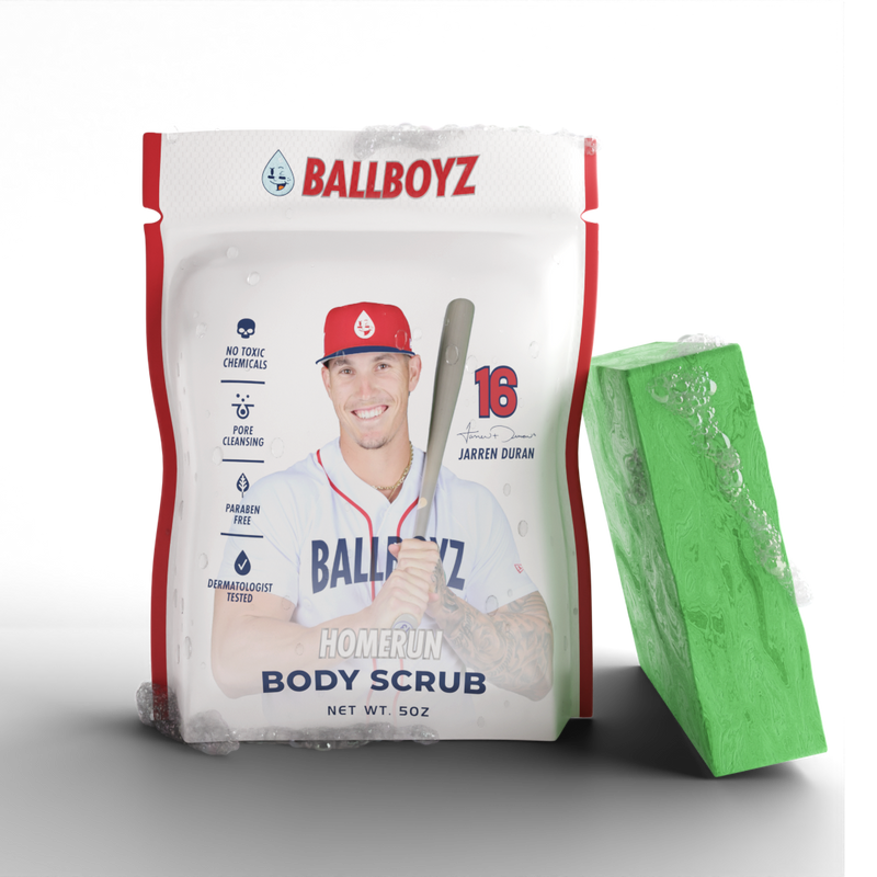 BALLBOYZ Jarren Duran Home Run Body Scrub (Light Acne)