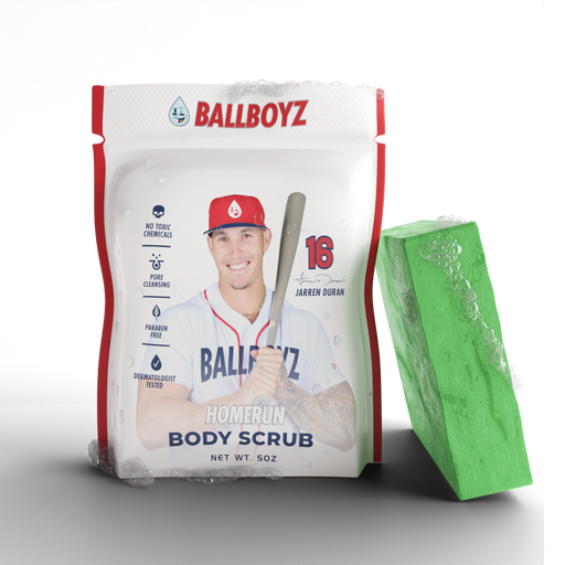 BALLBOYZ Jarren Duran Home Run Body Scrub (Light Acne)
