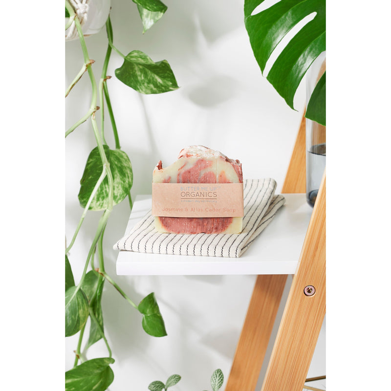 Butter Me Up Organics Jasmine, Atlas Cedar, & Pine Organic Soap Essential Oils Soap