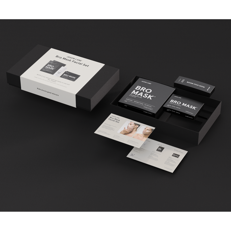 JAXON LANE Bro Mask Facial Set - Ready, Set, Glow Gift Box