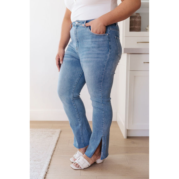 Jody Slim Flare Side Slit Jeans