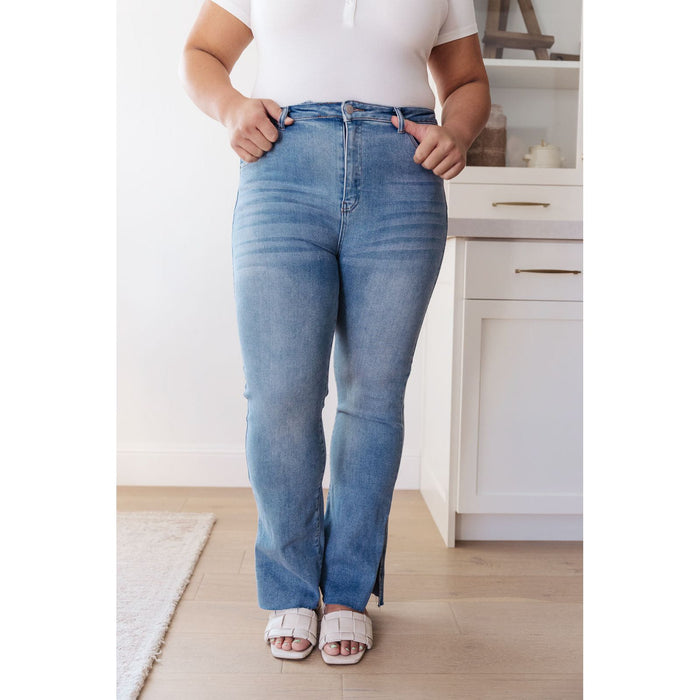 Jody Slim Flare Side Slit Jeans