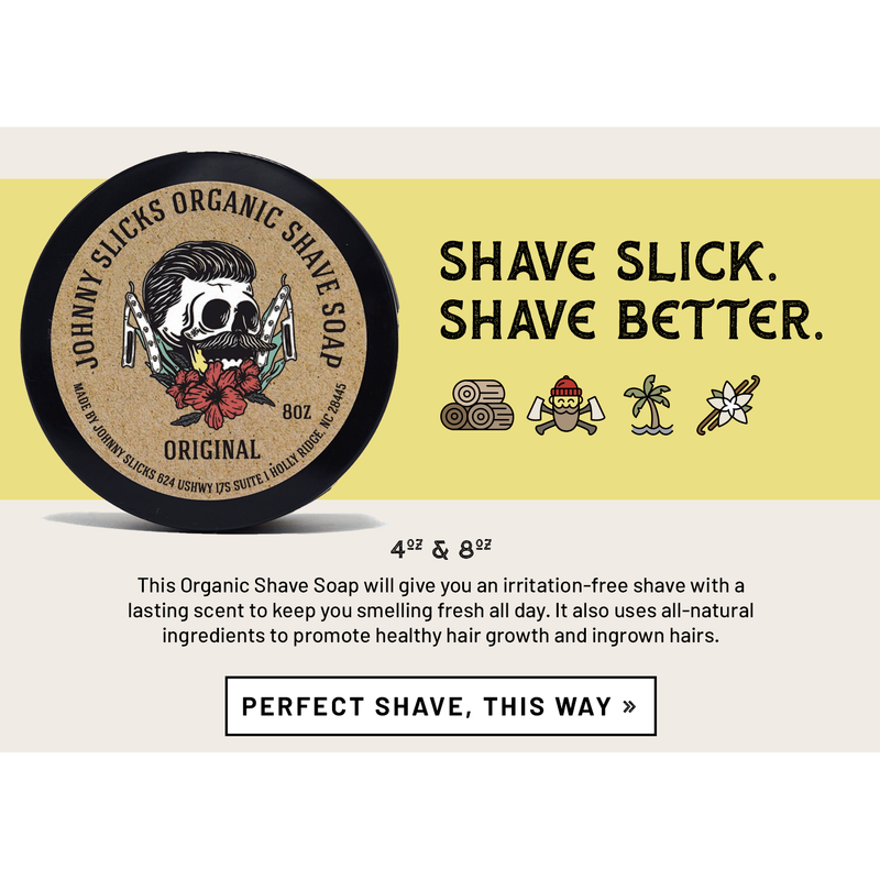Johnny Slicks Organic Shave Soap Shave