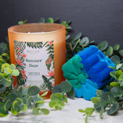Fragrant Jewels Summer Daze - Candle and Bath Bomb Set Bundle (Candle & Bath Bomb)