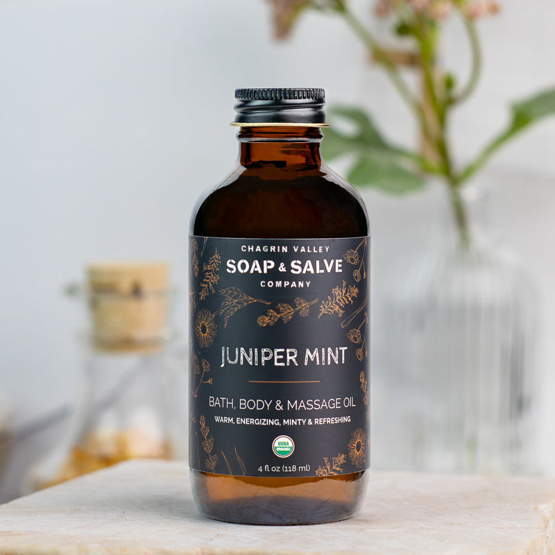 Chagrin Valley Soap & Salve Bath & Body Oil: Juniper Mint Body Oil