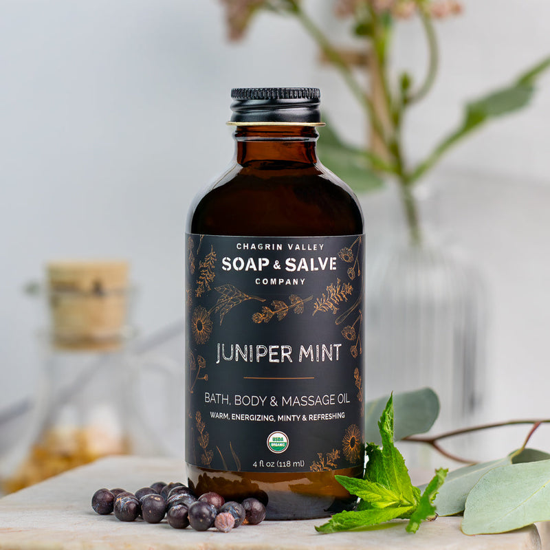 Chagrin Valley Soap & Salve Bath & Body Oil: Juniper Mint Body Oil