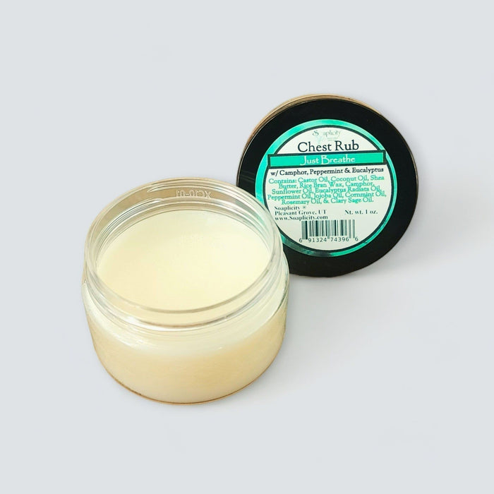 Soaplicity - Just Breathe Chest Rub With Camphor & Eucalyptus Radiata