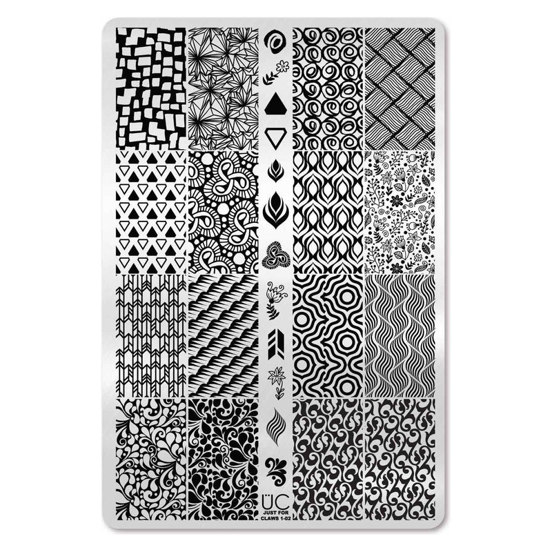 UberChic Beauty Just for CLAWS Collection-01 Stamping Plate