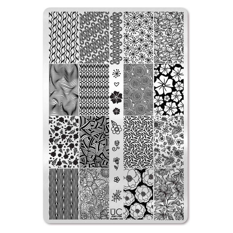 UberChic Beauty Just for CLAWS Collection-01 Stamping Plate