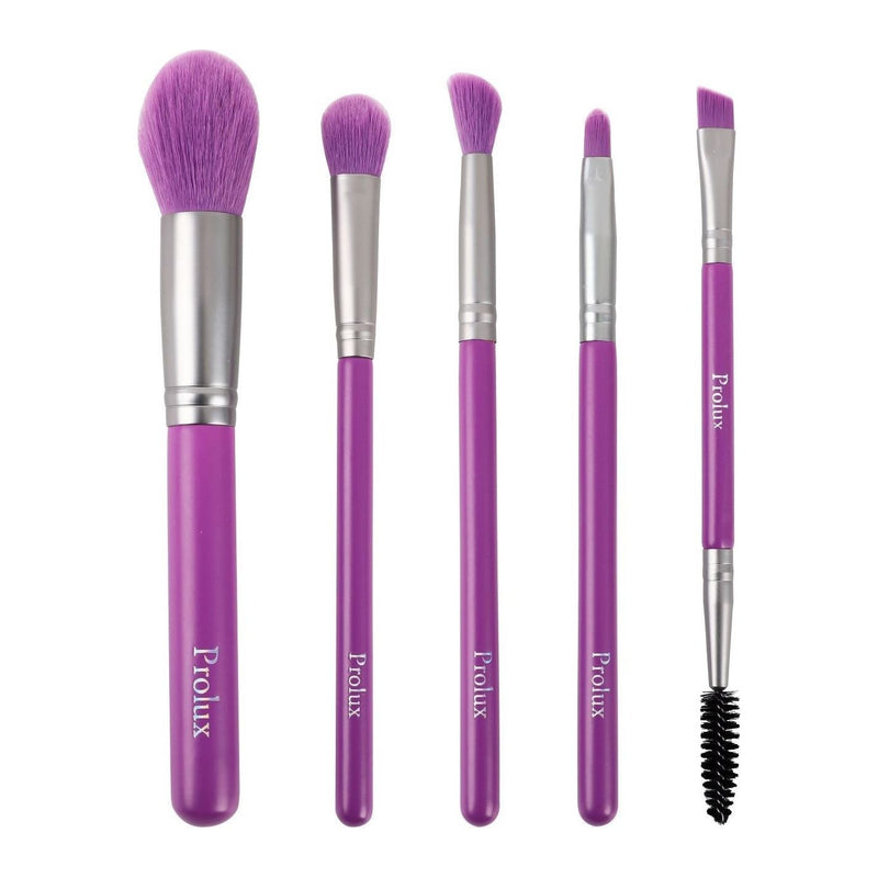 Prolux Cosmetics Deluxe 5 Piece Neon Brush Set BRUSH SET
