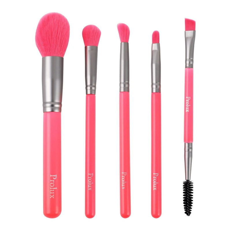 Prolux Cosmetics Deluxe 5 Piece Neon Brush Set BRUSH SET