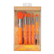 Prolux Cosmetics Deluxe 5 Piece Neon Brush Set BRUSH SET
