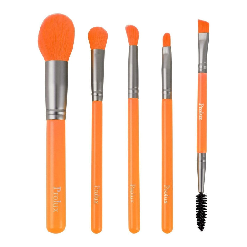 Prolux Cosmetics Deluxe 5 Piece Neon Brush Set BRUSH SET