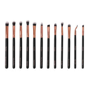 Prolux Cosmetics Deluxe 12 Piece Eye Makeup Brush Set BRUSH SET White Smoke