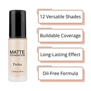 Prolux Cosmetics Lightweight Matte Foundation face foundation